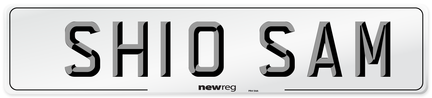 SH10 SAM Number Plate from New Reg